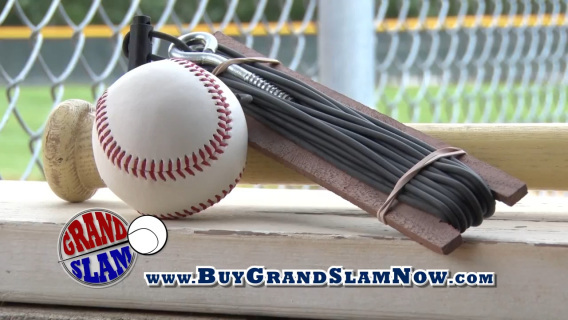 grand slam baseball retrieval system, little league t ball softball baseball hardball baseball training aids baseball hitting devices